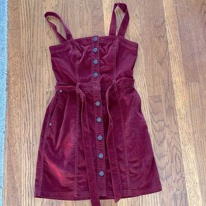 Abercrombie & Fitch Button Up Corduroy Dress - XS